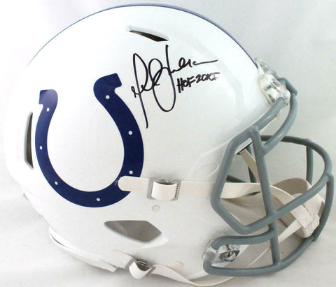 Marshall Faulk Signed Colts Authentic Speed 2020 FS Helmet w/ HOF- Beckett W*Blk