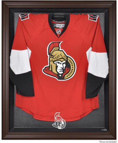 Ottawa Senators Brown Framed Logo Jersey Display Case Authentic
