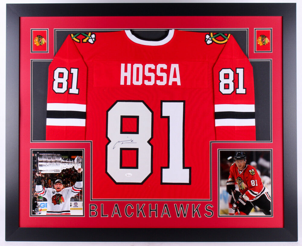 Chicago Blackhawks - Purchase a limited edition autographed JAC Jersey and  get a photo with Marian Hossa at a private signing event! More info