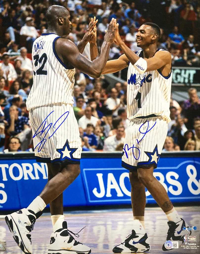 Kobe Bryant And Shaquille O'Neal Signed/Framed 16x20 Photo PSA