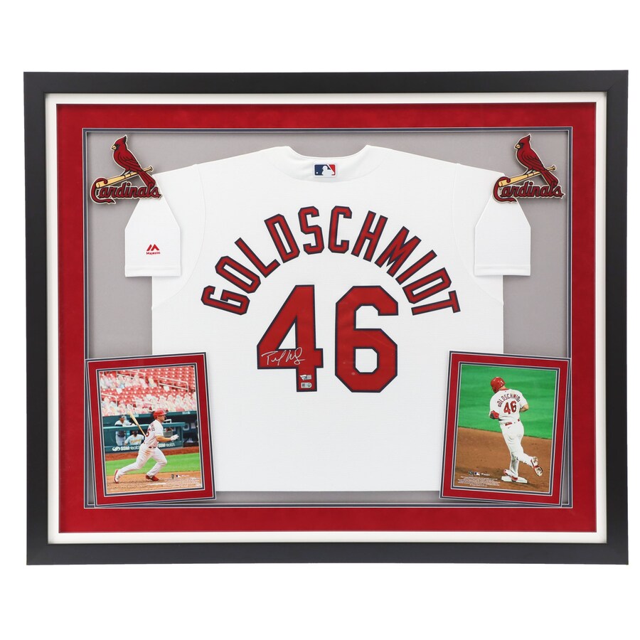 Paul Goldschmidt St. Louis Cardinals Fanatics Authentic Deluxe Framed Autographed White Replica Jersey