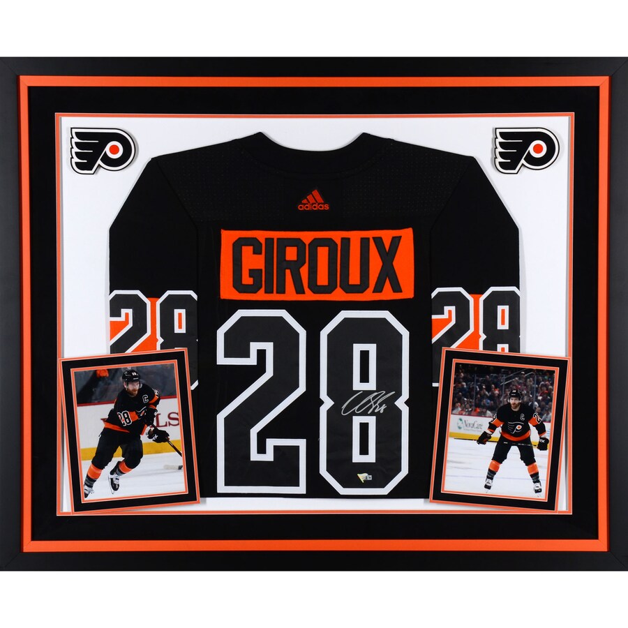 Claude Giroux Philadelphia Flyers Fanatics Authentic Deluxe Framed Autographed Black Alternate Adidas Jersey
