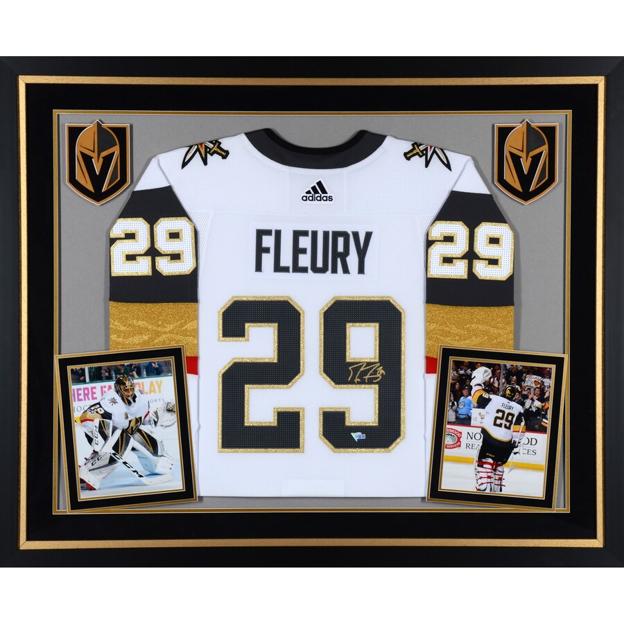 Autographed Vegas Golden Knights Marc-Andre Fleury Fanatics Authentic White  Adidas Authentic Jersey with Inaugural Season