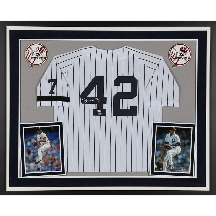 Mariano Rivera New York Yankees Fanatics Authentic Deluxe Framed Autographed White Mitchell & Ness Jersey