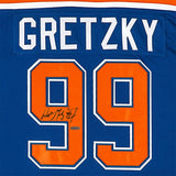 Wayne Gretzky Autographed Edmonton Oilers “Heroes of Hockey” Blue CCM Jersey