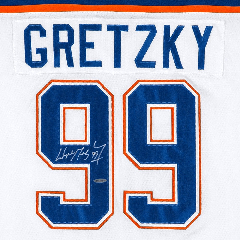 Wayne Gretzky Autographed Edmonton Oilers (White) Deluxe Framed