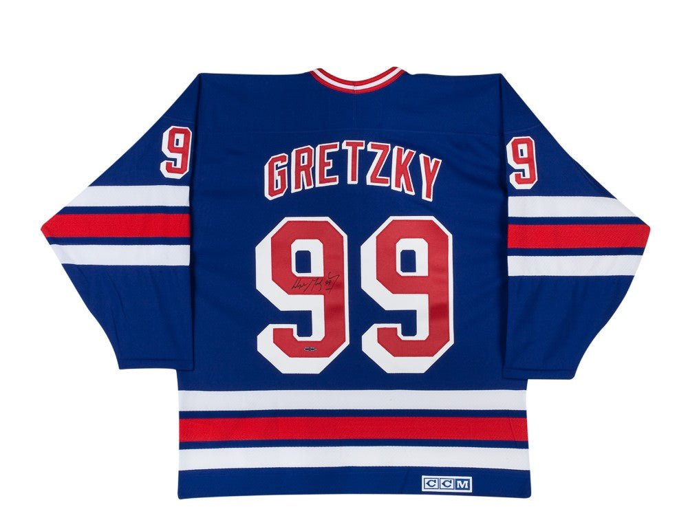 Wayne Gretzky Signed and Framed New York Rangers Jersey- Authentic
