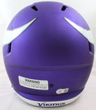 Justin Jefferson Autographed Vikings F/S Speed Helmet-Beckett W Hologram *Silver