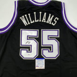 Autographed/Signed JASON WILLIAMS Sacramento Black Basketball Jersey PSA/DNA COA