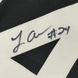 Autographed/Signed Johnathan Abram Las Vegas Oakland Black Jersey JSA COA Auto