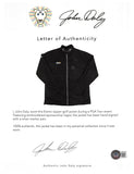 John Daly Authentic Signed Match Worn Black Etonic Golf Jacket BAS #BH00331