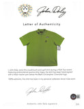 John Daly Authentic Signed Match Worn Green Loudmouth Polo Shirt BAS #8BH00359