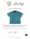 John Daly Authentic Signed Match Worn Teal Loudmouth Polo Shirt BAS #BH00357