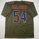 Autographed/Signed Brian Urlacher HOF 18 Salute To Service Jersey Beckett COA