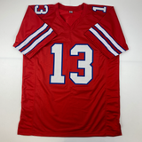 Autographed/Signed Gabriel Gabe Davis Buffalo Red Football Jersey Beckett COA