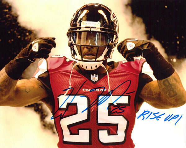 William Moore Autographed/Signed Atlanta Falcons 8x10 NFL Photo "Rise Up"