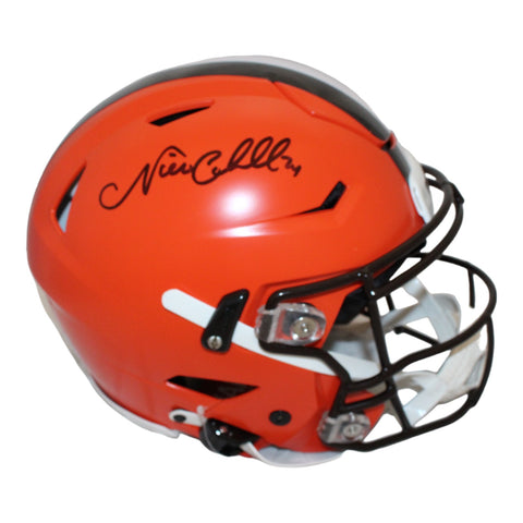 Nick Chubb Autographed Cleveland Brown Speedflex Helmet Beckett 44006