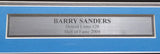 DETROIT LIONS BARRY SANDERS AUTOGRAPHED FRAMED WHITE NIKE JERSEY BECKETT 209461