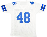 DALLAS COWBOYS DARRYL JOHNSTON AUTOGRAPHED WHITE JERSEY "MOOSE" BECKETT 213036