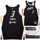 PHOENIX MERCURY DIANA TAURASI AUTOGRAPHED BLACK NIKE JERSEY SIZE L BECKETT