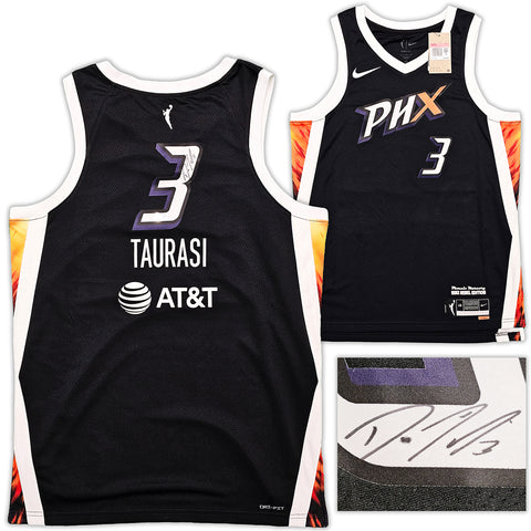 PHOENIX MERCURY DIANA TAURASI AUTOGRAPHED BLACK NIKE JERSEY SIZE L BECKETT