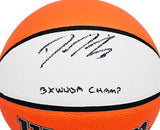 DIANA TAURASI AUTOGRAPHED I/O BASKETBALL PHOENIX MERCURY 3X WNBA CHAMPS BECKETT