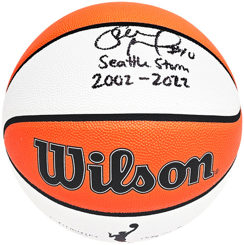 SUE BIRD AUTOGRAPHED BASKETBALL SEATTLE STORM SEATTLE STORM 2002-2022 BECKETT