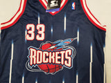 Rockets Scottie Pippen Auto Blue Authentic Starter Jersey Size 52 Beckett