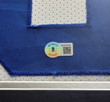 DALLAS COWBOYS TROY AIKMAN AUTOGRAPHED FRAMED WHITE JERSEY BECKETT BAS 206948