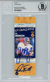 John Elway & Dan Fouts Autographed 10/12/1986 Ticket Stub Beckett Slab 38623