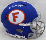 Kyle Pitts Autographed Blue Full Size Authentic Helmet Florida (Cut) Beckett