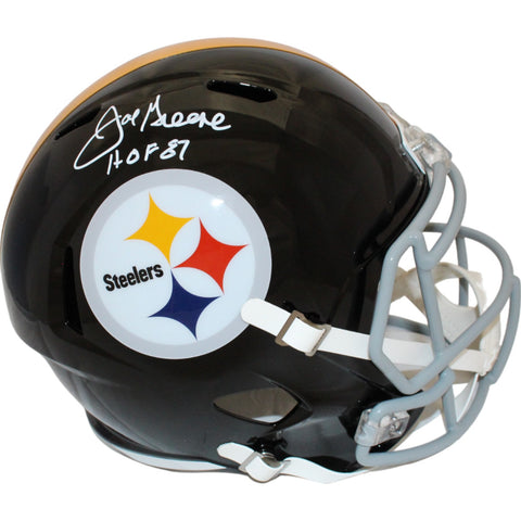 Joe Greene Autographed/Signed Pittsburgh Steelers F/S Helmet Beckett 44047