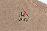 John Daly Signed Match Worn Brown Johnstons of Elgin Cashmere Sweater BAS