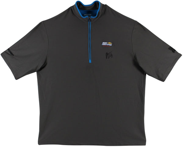 John Daly Signed Match Worn Dark Gray Etonic Quarter Zip Shirt BAS #BH00326