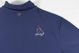 John Daly Authentic Signed Match Worn Blue FOH Polo Shirt BAS #BH00363