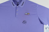 John Daly Signed Match Worn Purple Adidas Climalite Polo Shirt BAS #BH00364