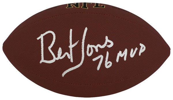 Bert Jones Signed Wilson Super Grip Full Size NFL Football w/76 MVP - (SS COA)