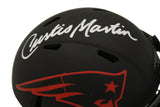 Curtis Martin Autographed New England Patriots Eclipse Mini Helmet PSA 37032
