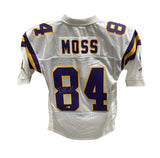 Randy Moss Autographed Minnesota Vikings M&N White sz 44 Jersey Beckett 40888