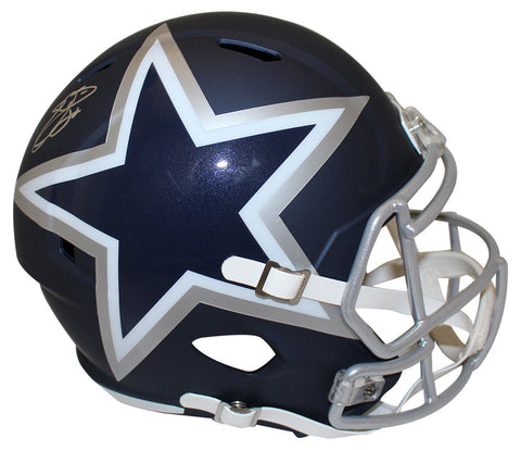 Emmitt Smith Autographed Dallas Cowboys F/S AMP Speed Helmet Beckett 38865