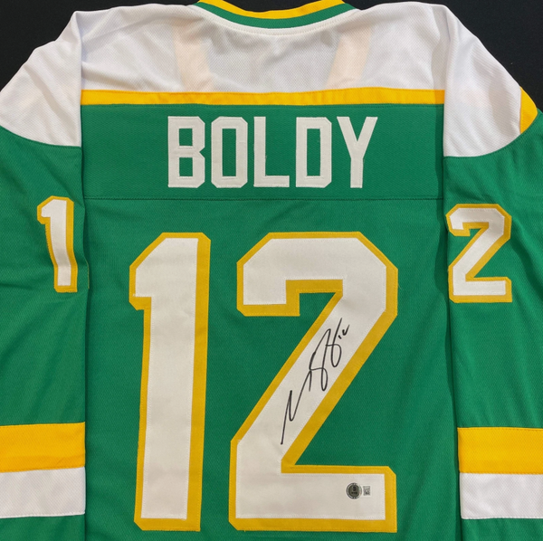 Matt Boldy Autographed Green Alternate Pro-Style Jersey Beckett Minnesota Wild