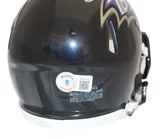 Justin Tucker Autographed Baltimore Ravens Speed Mini Helmet Beckett 39574