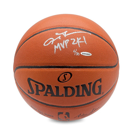Allen Iverson Autographed & Inscribed Spalding Indoor/Outdoor Basketball
