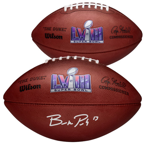 Brock Purdy San Francisco 49ers Autographed Super Bowl LVIII Duke Football