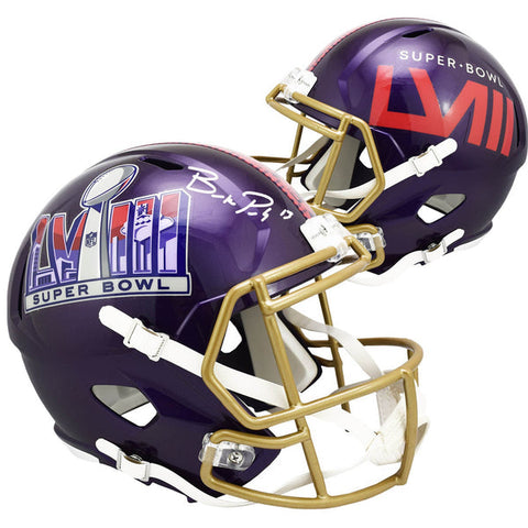 Brock Purdy San Francisco 49ers Autographed Riddell Super Bowl LVIII Authentic Helmet