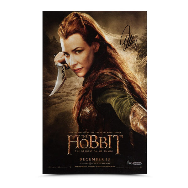 Evangeline Lilly Autographed The Hobbit 11 x 17 Poster