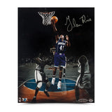 Glen Rice Autographed "Layup in the Garden" 8 x 10