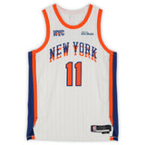 Jalen Brunson New York Knicks Autographed White Nike 2024-25 City Edition Authentic Jersey
