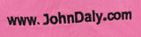 John Daly Authentic Signed Match Worn Pink Loudmouth Polo Shirt BAS #BK84760