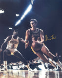 Jerry West Signed 16x20 Los Angeles Lakers Photo BAS Hologram
